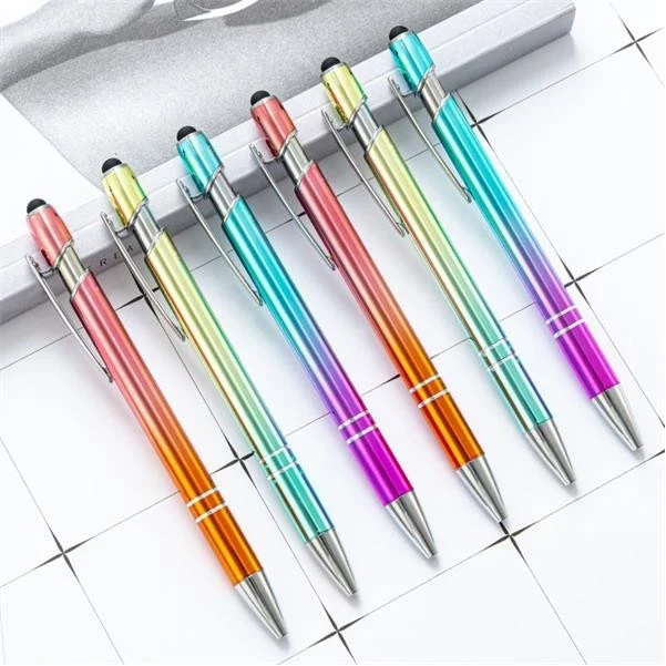 Aluminum barrel Pen With Touch Head 1
