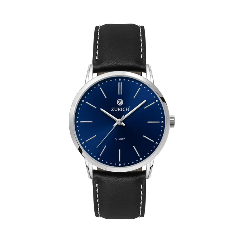 39.5MM, SILVER METAL CASE, 3-HAND MVT 1