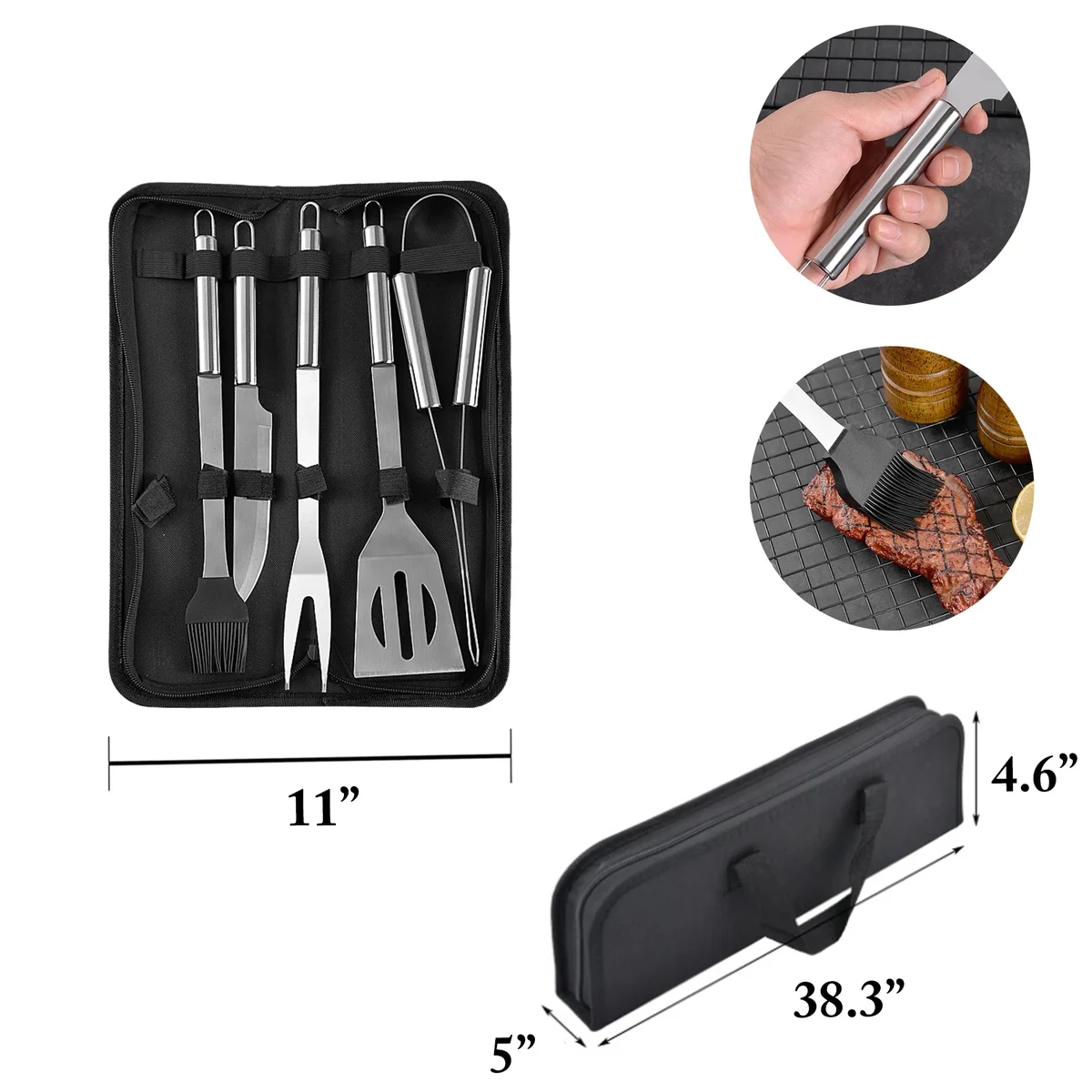 MOQ25 Stainless Steel BBQ Camping Tool Sets 1