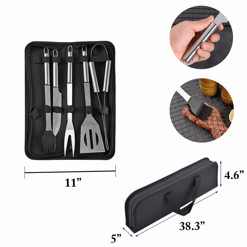 MOQ25 Stainless Steel BBQ Camping Tool Sets