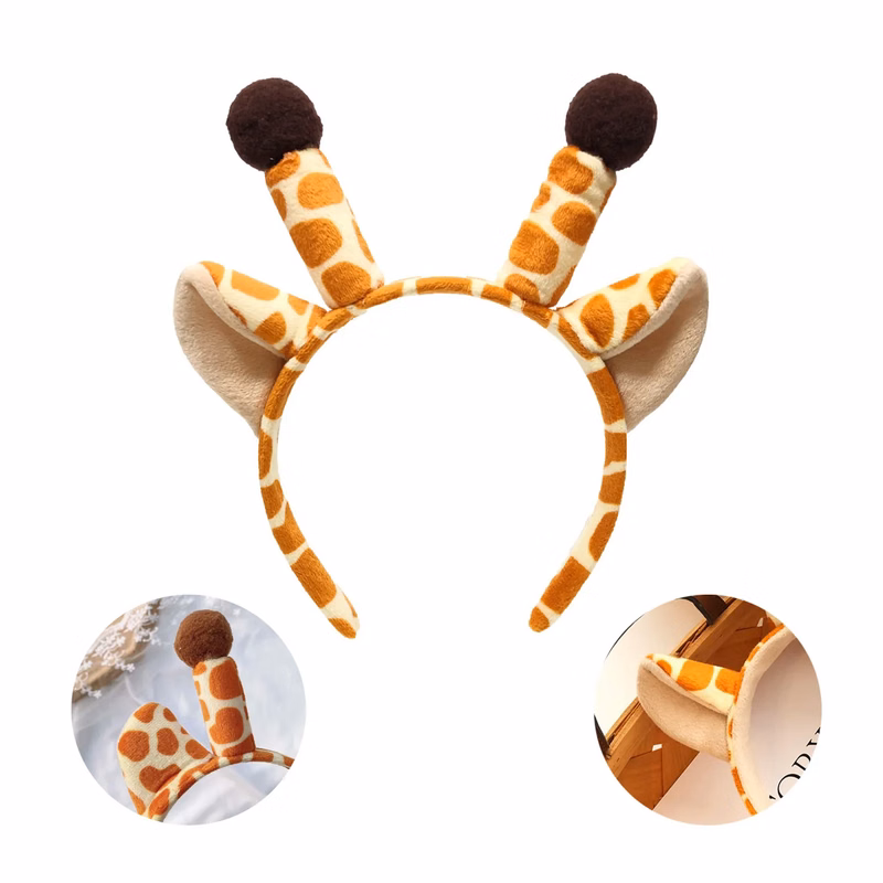 Cute Giraffe Costume Headband Funny Animal Headwear