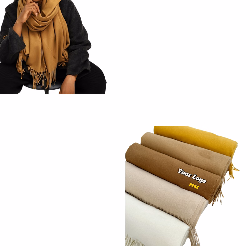 Warm Faux Cashmere Scarf - MOQ 50 Pieces Required