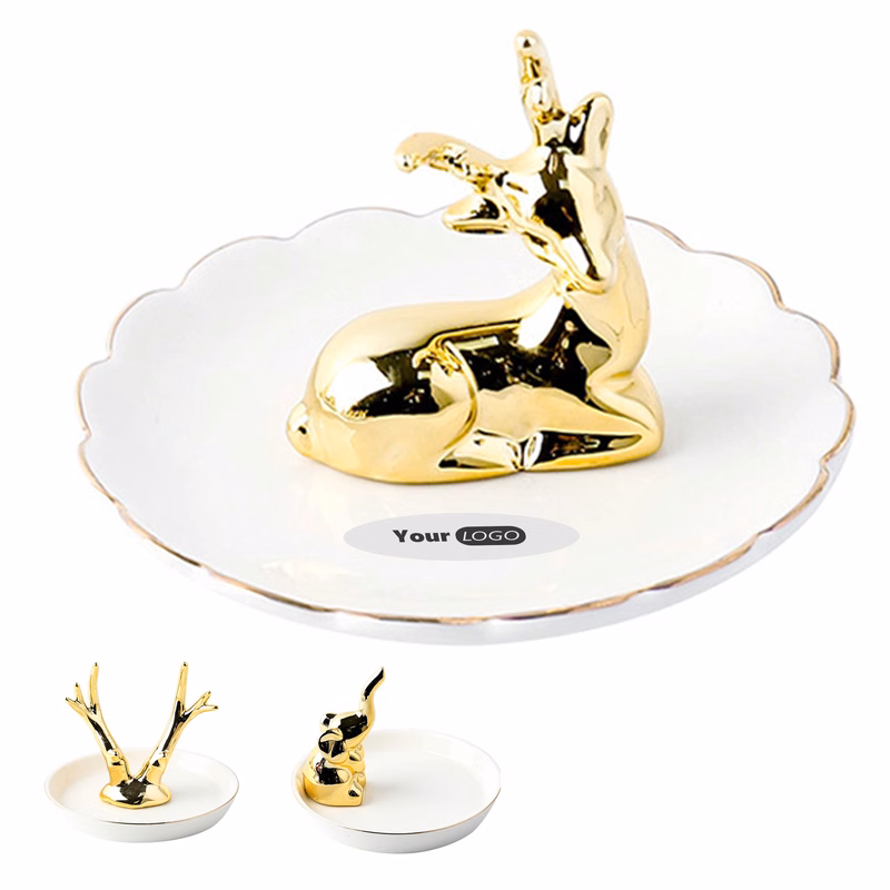 Ceramics Multi-Purpose Jewelry And Ornament Plate ?C Perfect For Display