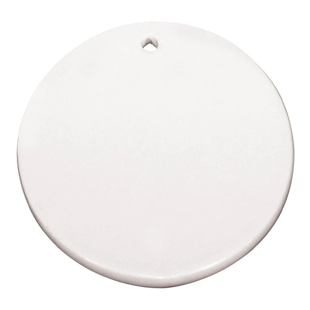 3" Full Color Circle Ceramic Ornament 1