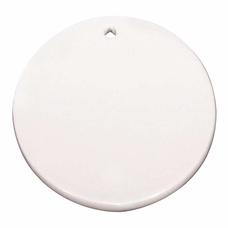 3" Full Color Circle Ceramic Ornament