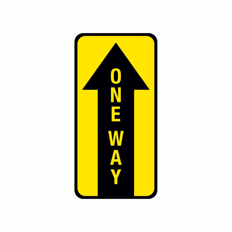 6" x 12" One Way Floor Graphic