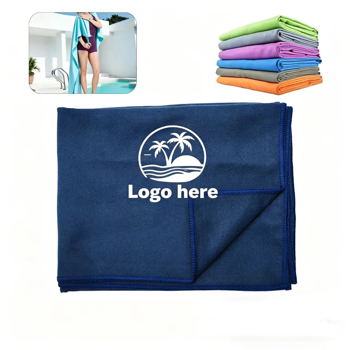 Absorbent Microfiber Swim Towel 1