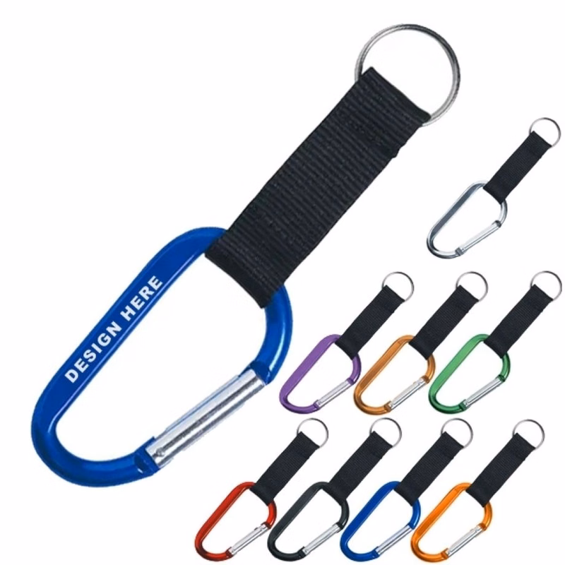 Carabiner with Nylon Webbing Strap Loop