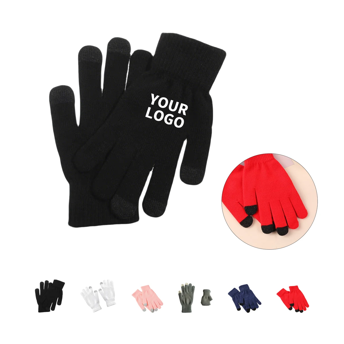Touchscreen Acrylic Winter Glove 7.9 x 4" 1