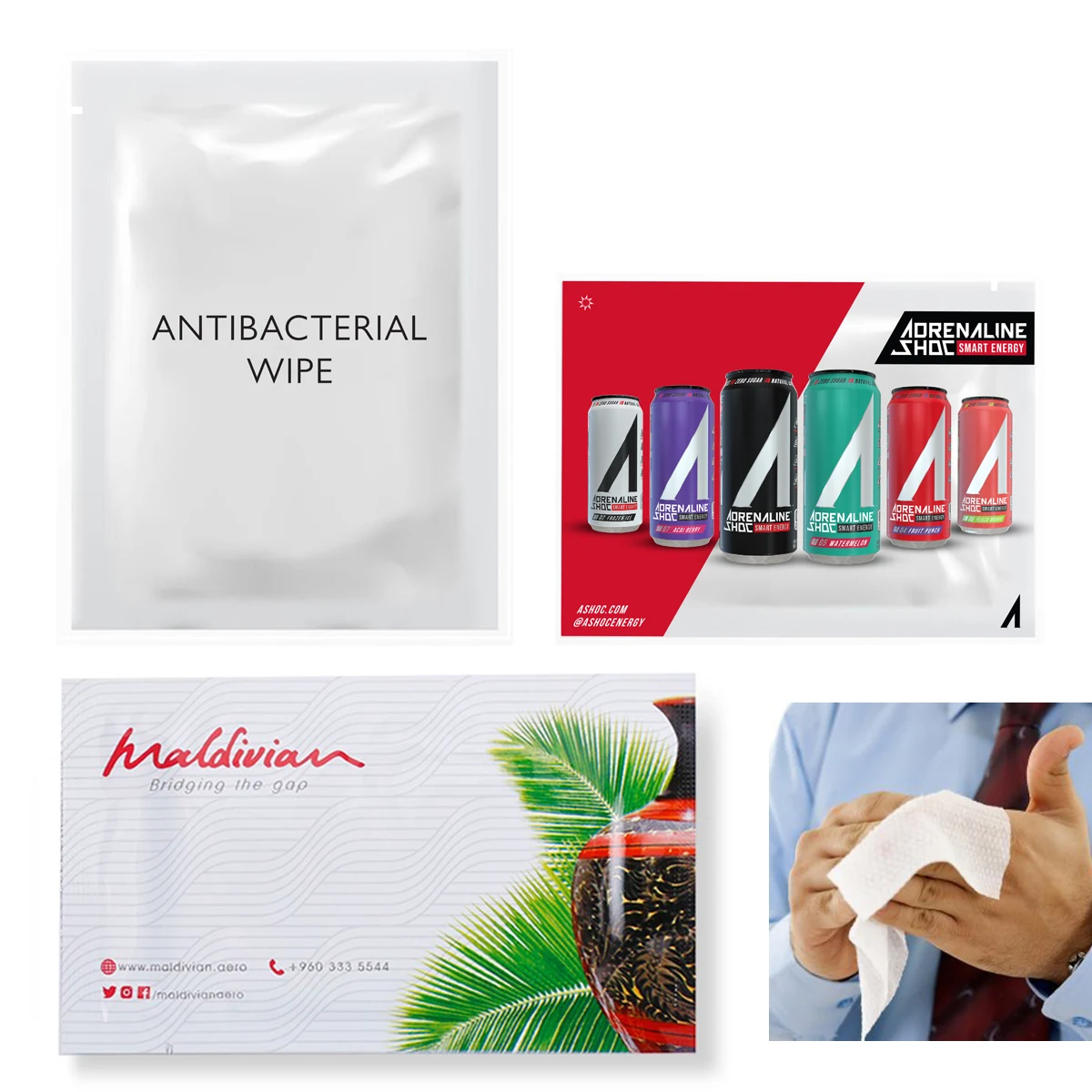 PureGuard Antibacterial Travel Wipes 1