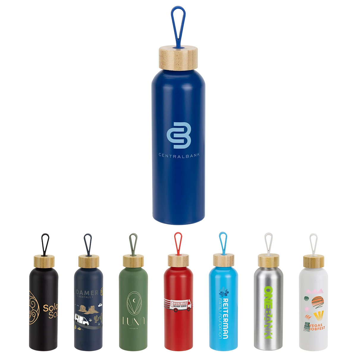 Asbury 24 oz Recycled Aluminum Bottle, custom water bottle with logo imprint 1