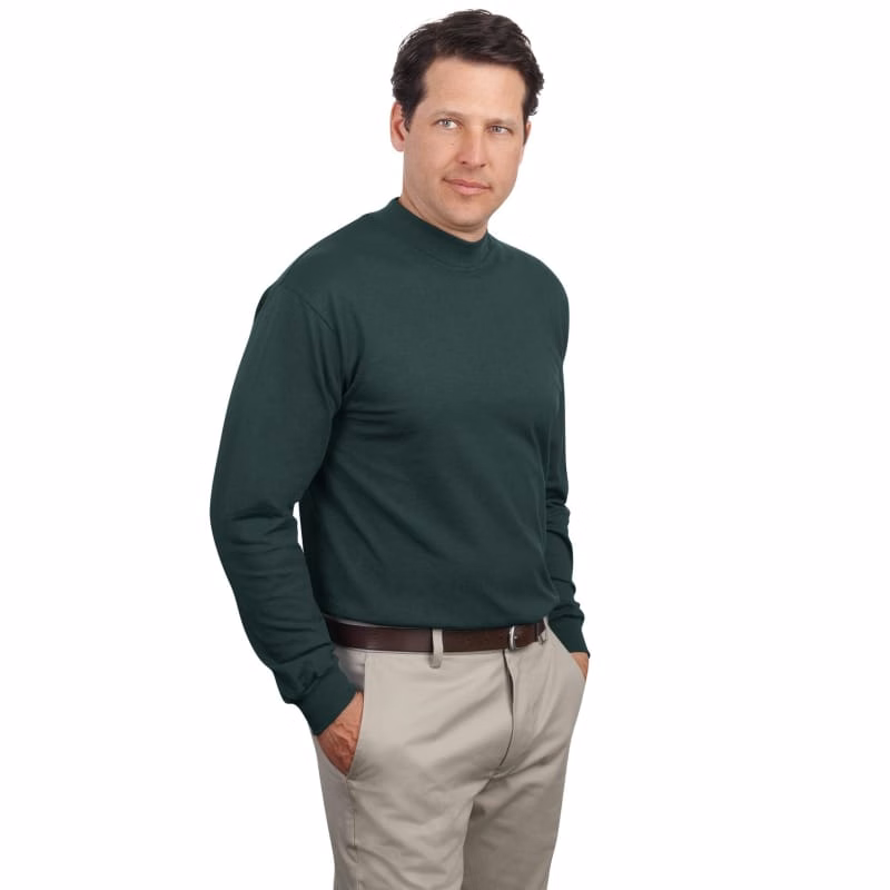 Port & Company Essential Mock Turtleneck.