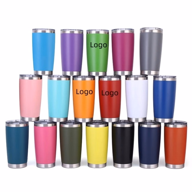 Vacuum Insulated Tumbler, 20oz./Stainless Steel Sport Cup