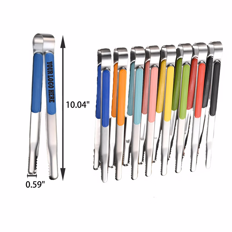 MOQ 50 PCS Thicken Stainless Steel BBQ Food Clamp