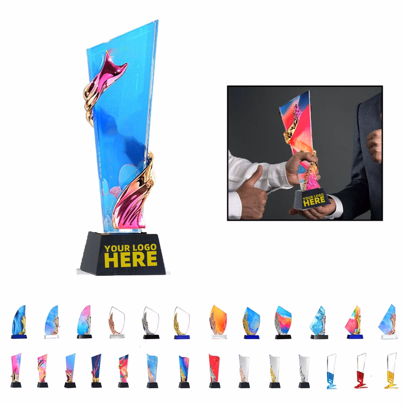 Colorful Crystal Trophy