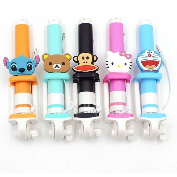 Cartoon Wired Phone selfie stick 1