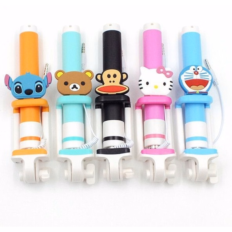 Cartoon Wired Phone selfie stick