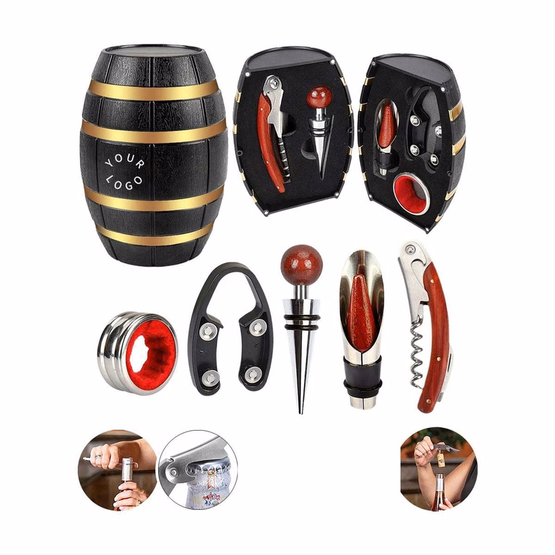 Wine Accessory Gift Set with Compact Storage Case