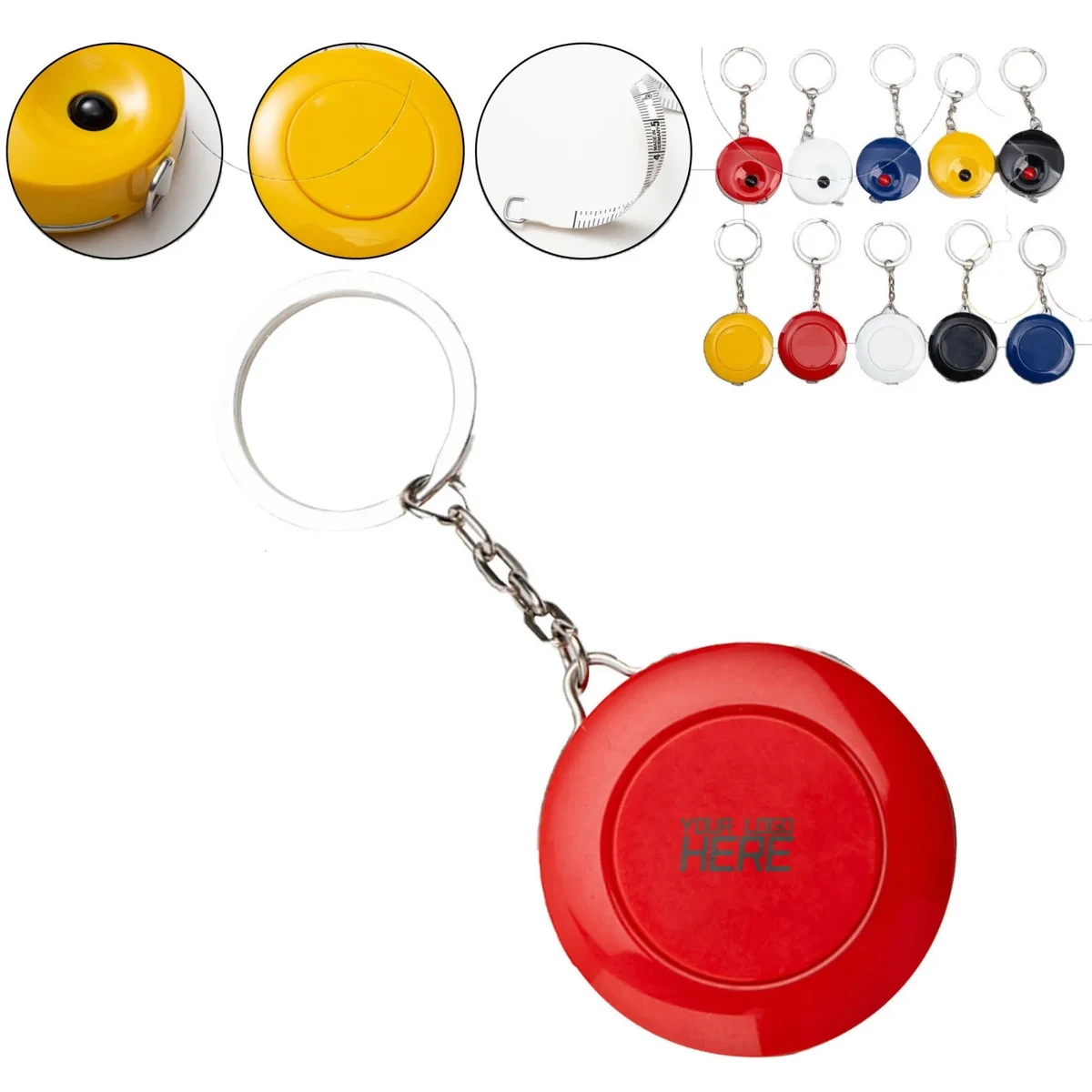 Retractable Measuring Tape With Keychain 1