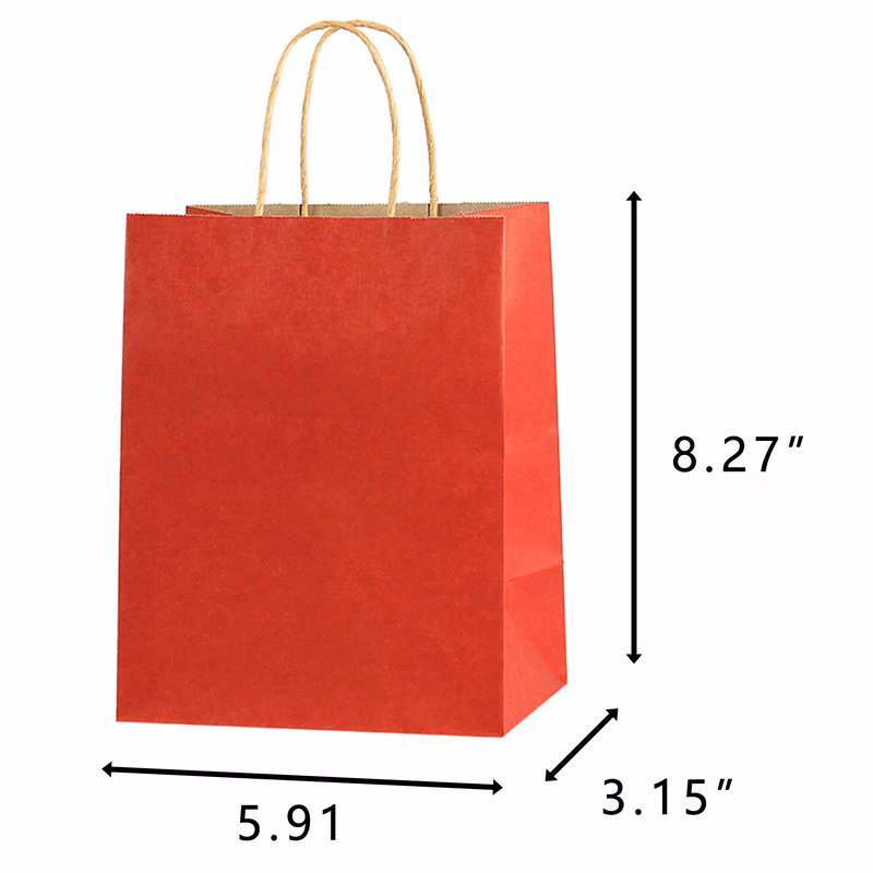 Customizable Kraft Paper Shopping Bag