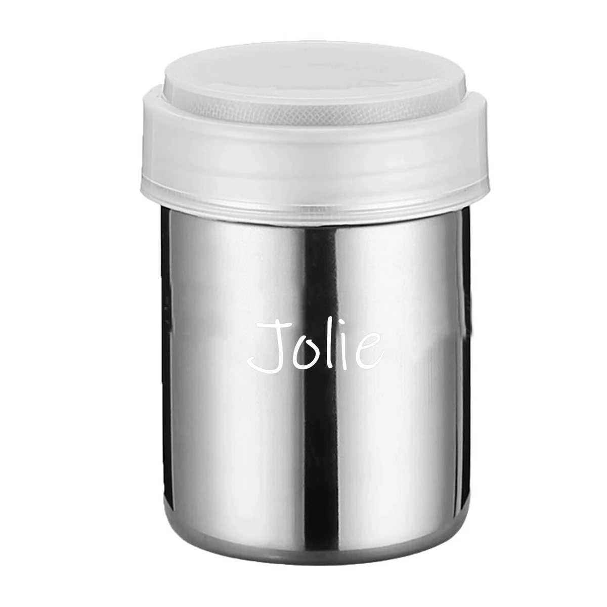 Stainless Steel Powder Sugar Shaker With Lid 1