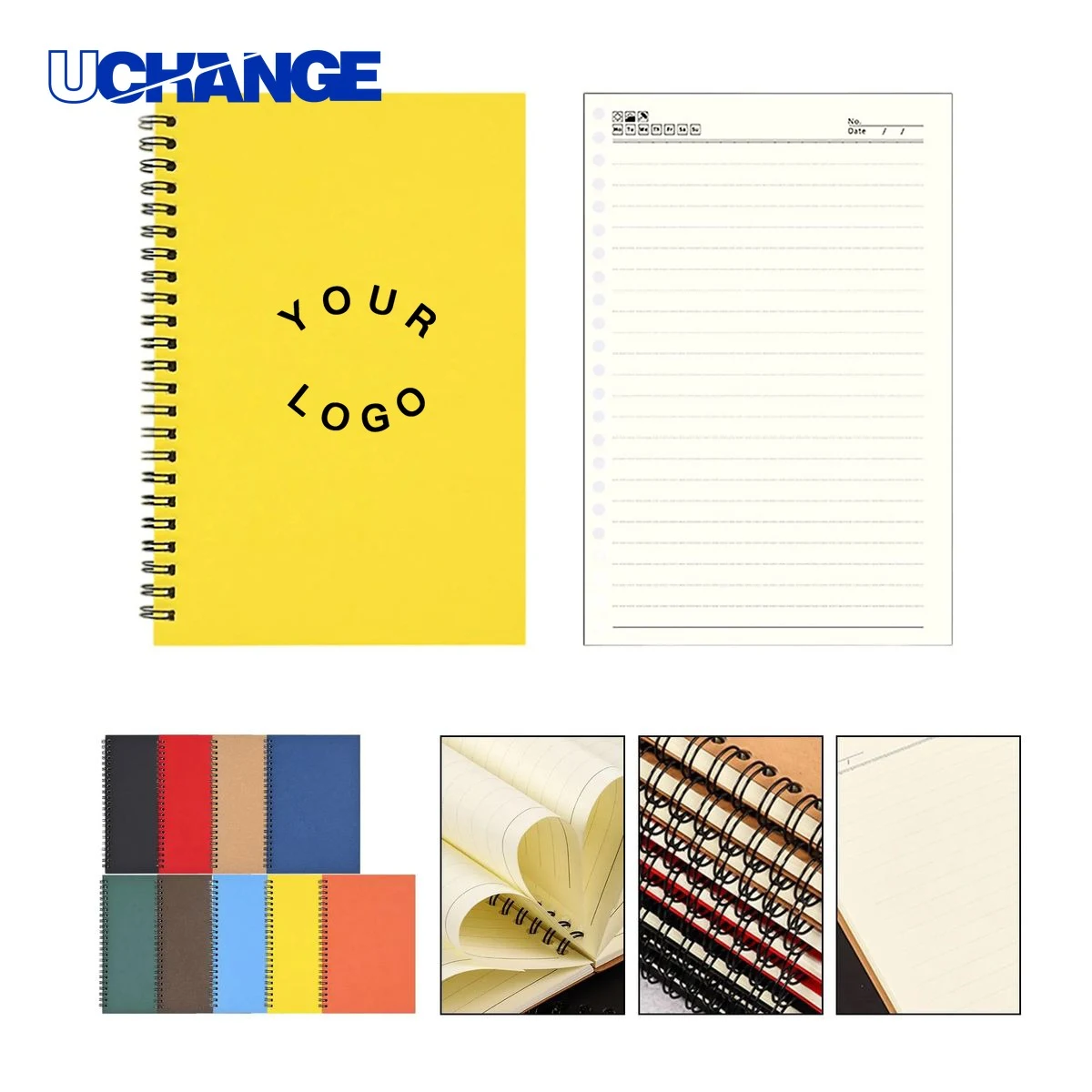 A5 Wire Notebook Journal with Cardboard Cover 1
