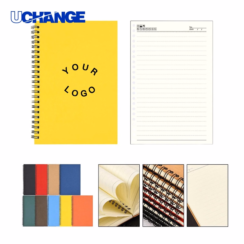 A5 Wire Notebook Journal with Cardboard Cover