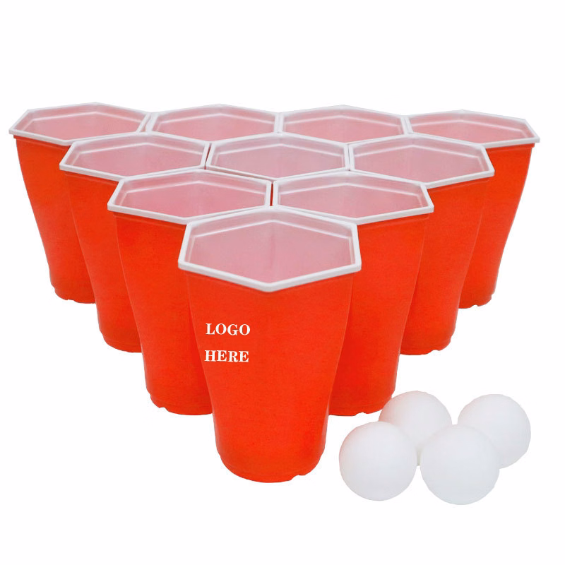 16oz Hexagonal Plastic Party Drink Cups