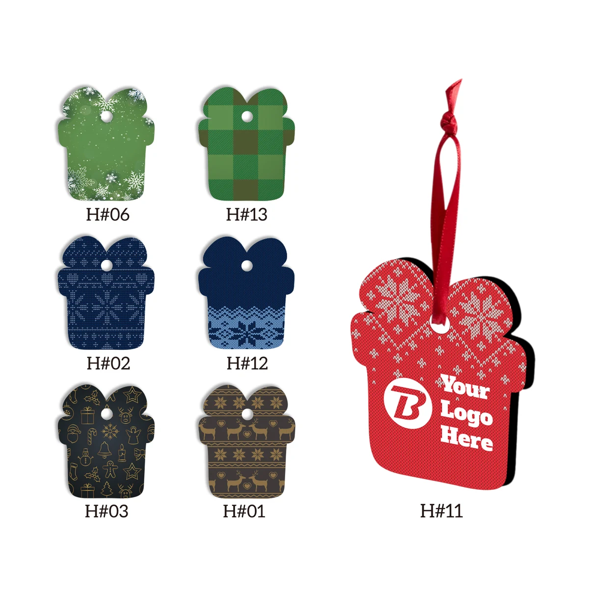 Free Shipping Full Color Christmas Ornament - Gifts 1