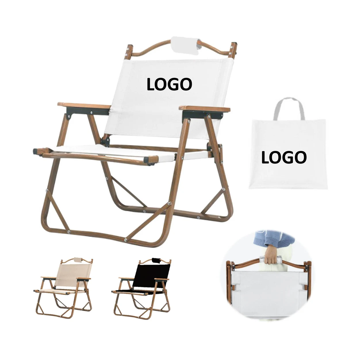 Wooden Outdoor Foldable Camping Chair 1