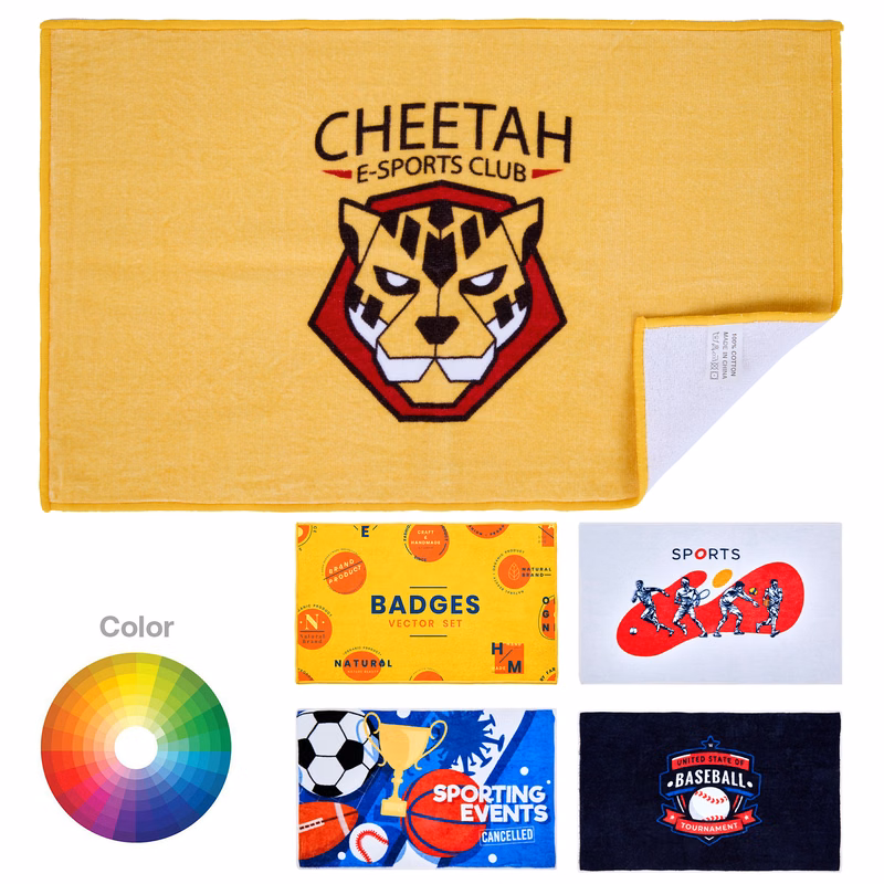 400GSM 100% Cotton Rally Towel 11" X 18"