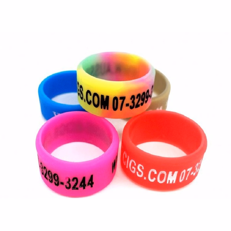 Silicone Ring - Embossed/Color