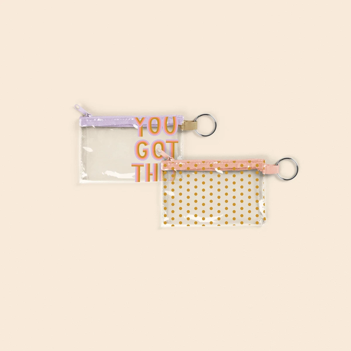 PENNY KEY RING - CLEAR VINYL 1