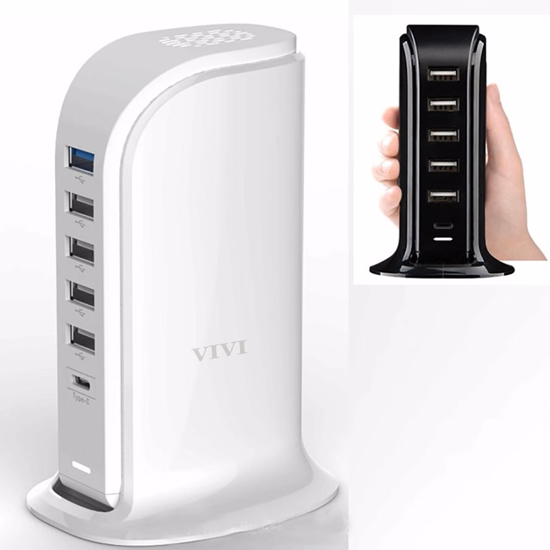 Universal Charger 6 Ports Desktop Charging Station Hub