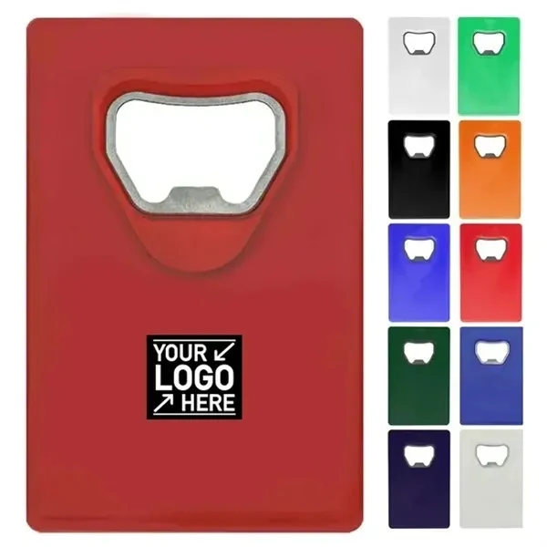 Custom Credit Card Bottle Opener with Wallet Design — Slim Portable Barware 1