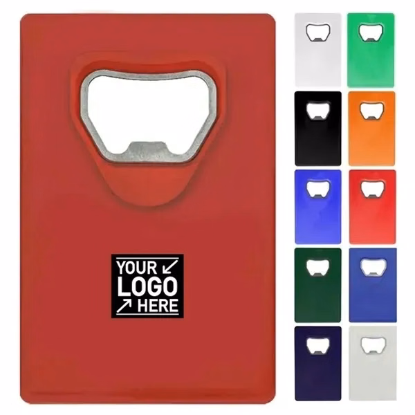 Custom Credit Card Bottle Opener with Wallet Design — Slim Portable Barware