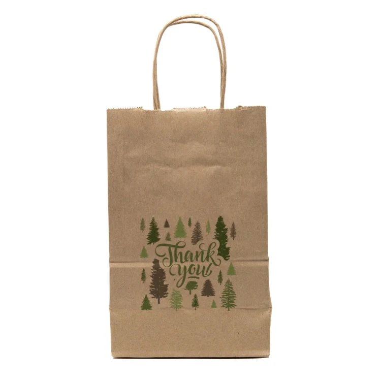Evergreen Predesigned Natural Handled Shopper 5.5" x 8.375" x 3.25" 1