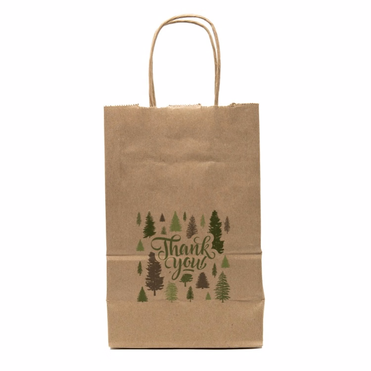 Evergreen Predesigned Natural Handled Shopper 5.5" x 8.375" x 3.25"