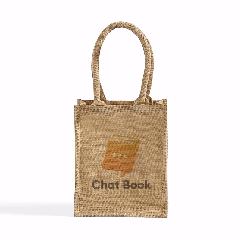 Book Jute Burlap Bag