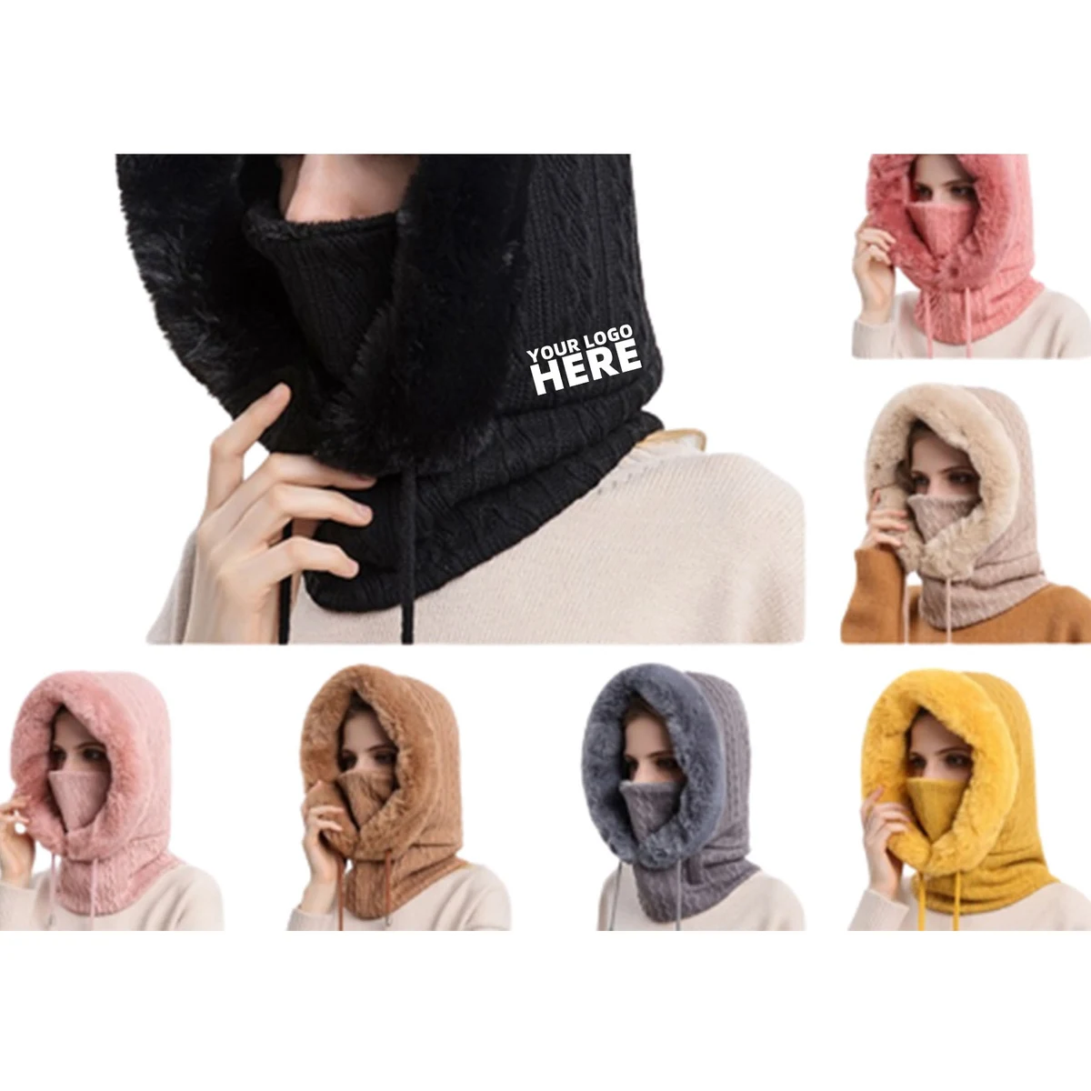 Mask Cover Hooded Hat 1