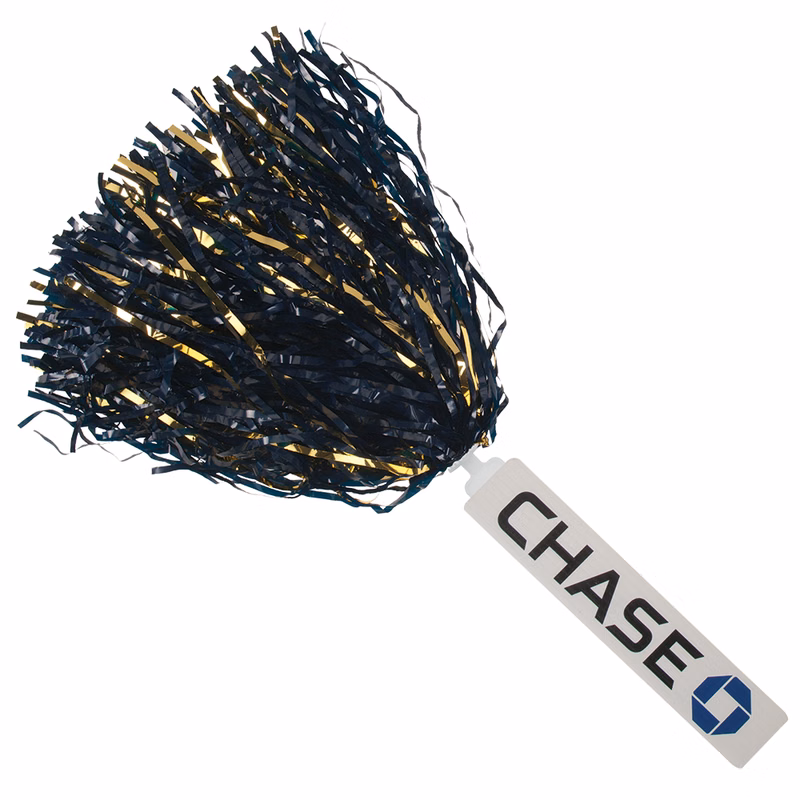 2" x 10.75" Spirit Stick, Glitter Streamers