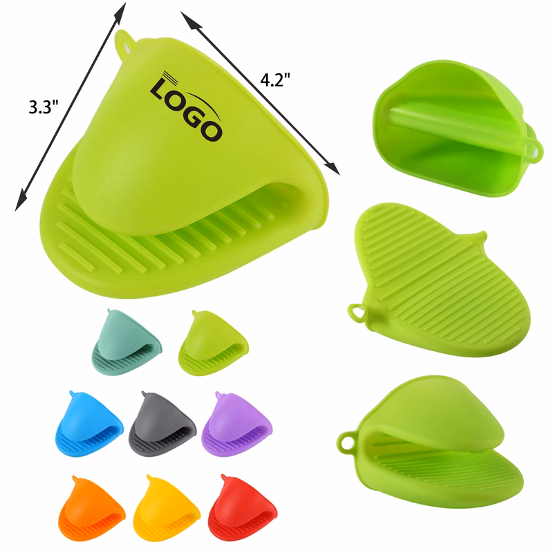 MOQ 50 PCS Flexible Silicone Cooking Pinch Mitt