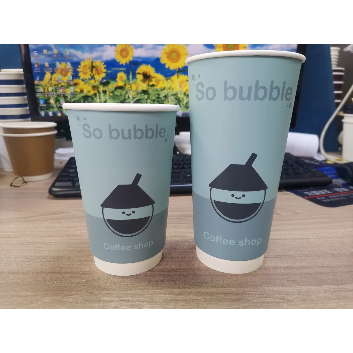 16oz Double Wall Paper Cups 1