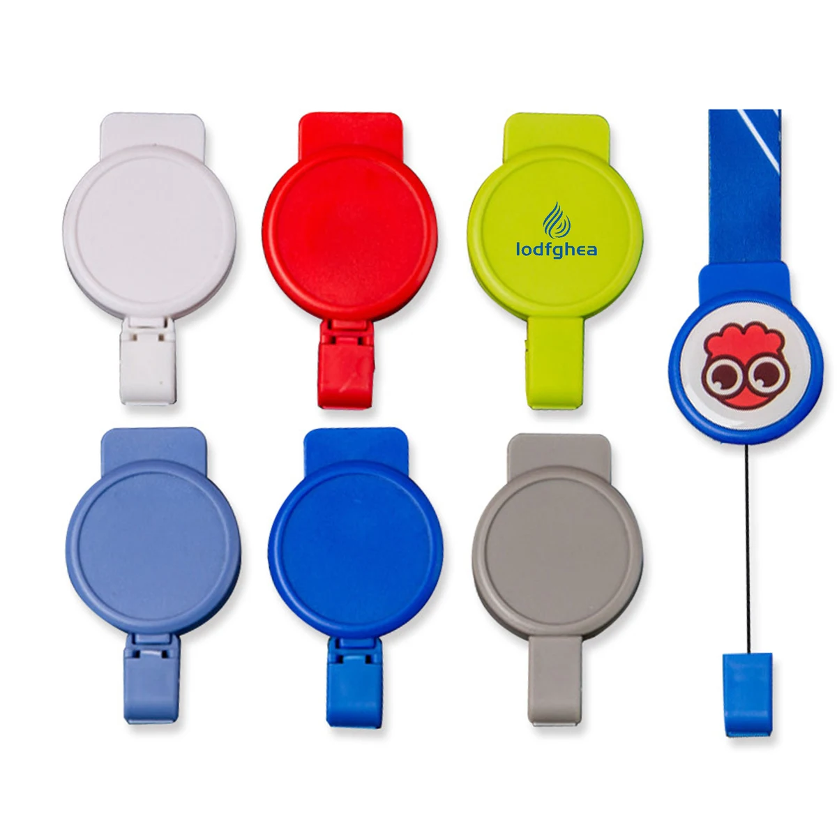 Retractable Badge Reel Clips Holder for Hanging ID Card 1