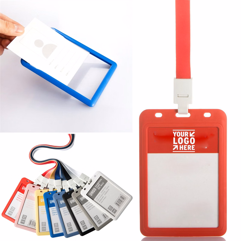 Enlarged ID Card Badge Holder with Lanyard