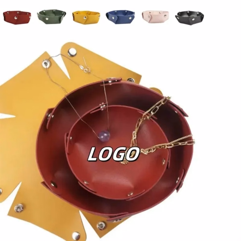 Desktop Foldable Leather Storage Box
