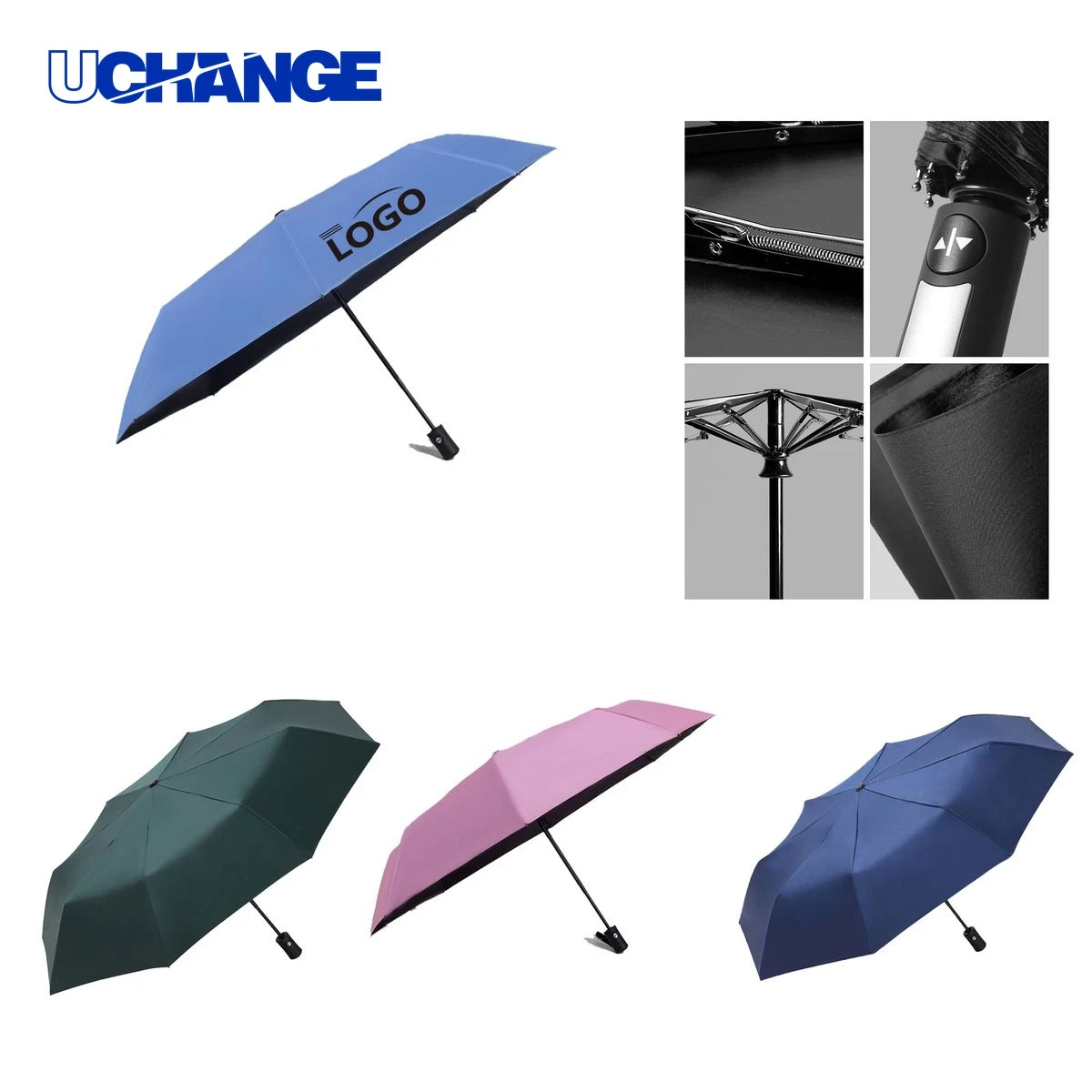 Customizable Automatic Folding Umbrella 1