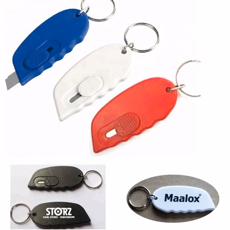 Mini Plastic Knife With Keychain