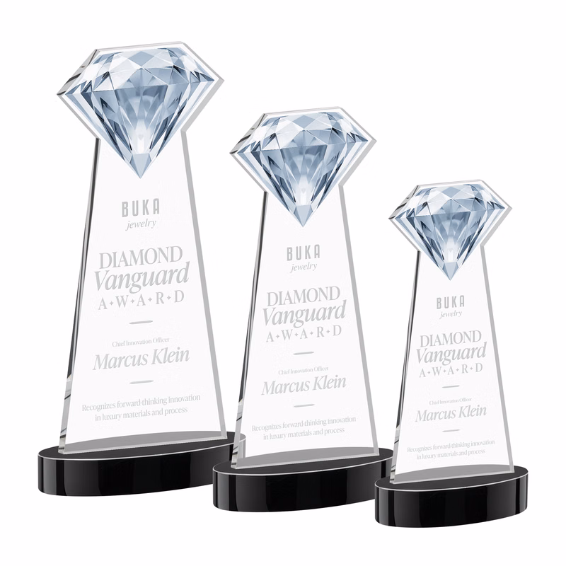 Gemstone Award on Alberton Base - Black