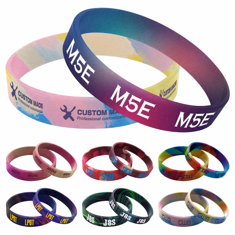 Tie Dye Unisex Silicone Bracelet